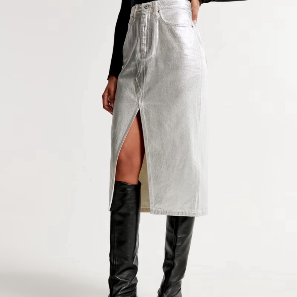 Faux Leather skirt junior XL in pink